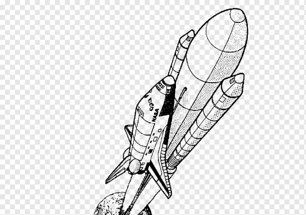Космическая ракета рисунок