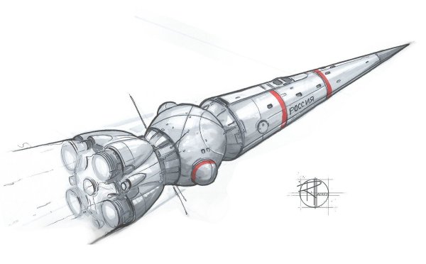 Раскраска ракета Сатурн-5