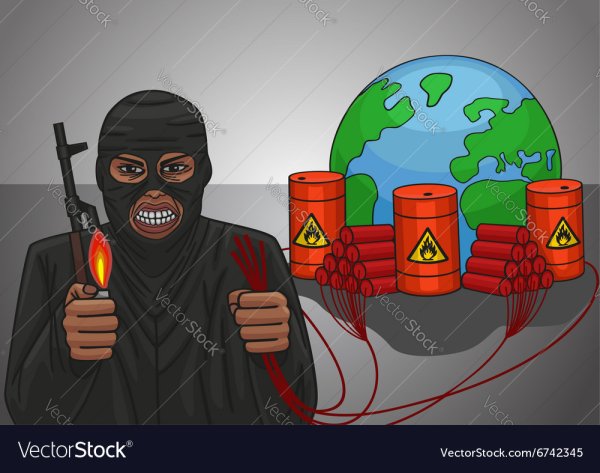 Террорист рисунок