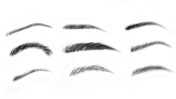 Рисование бровей карандашом