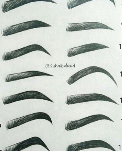 Как нарисовать брови карандашом поэтапно для начинающих легко