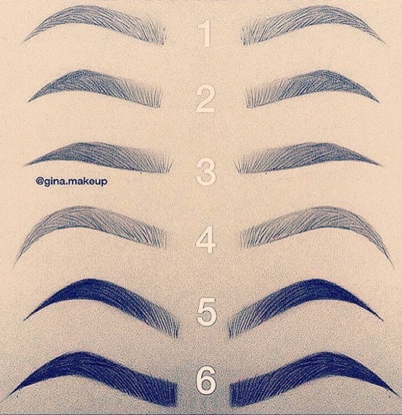 Нарисовать брови карандашом