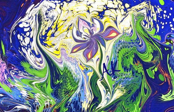 Картины в технике эбру