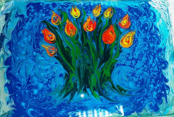 Мраморирование эбру