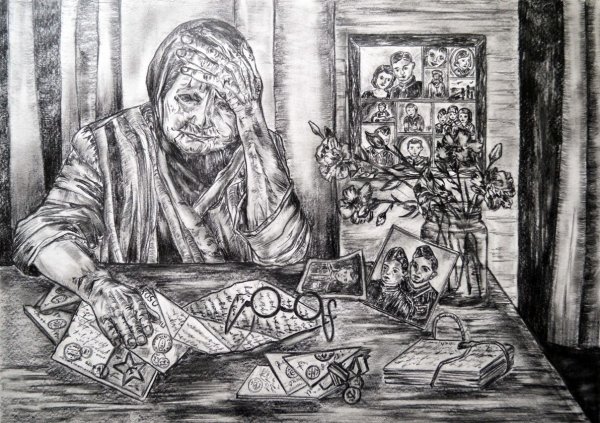 Мрачные картины карандашом