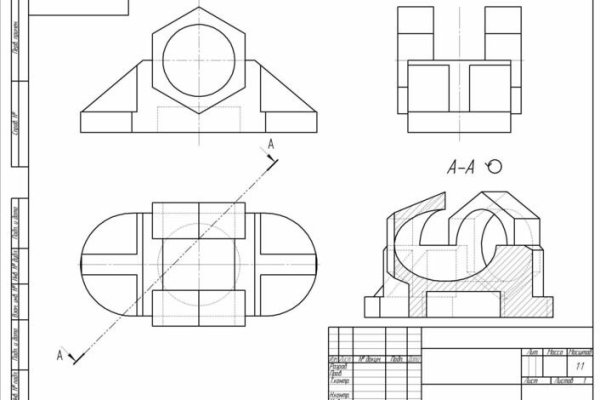 Задания для черчения в Автокад