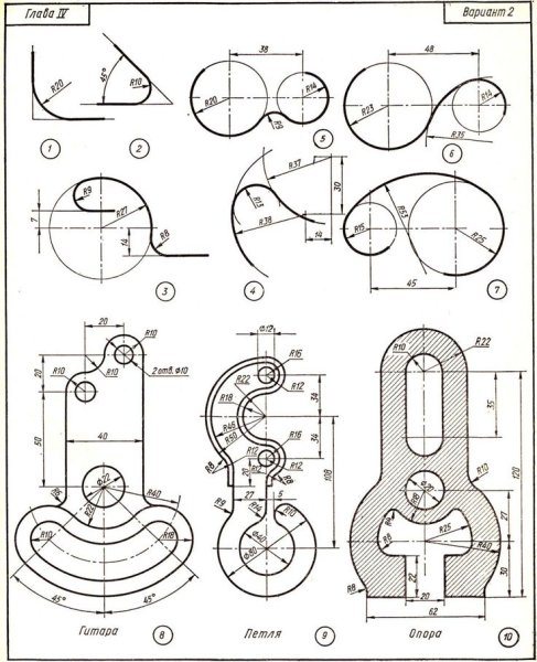 Карточки задания по черчению аксонометрия