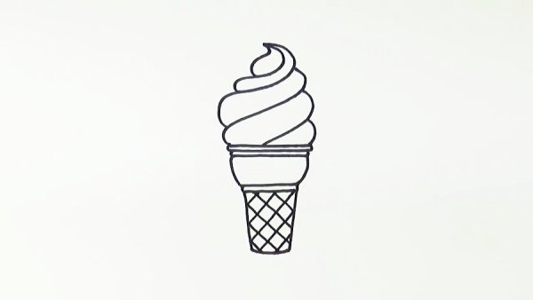 Мороженое рисунок карандашом