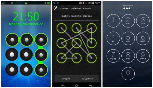Варианты блокировки графического ключа на телефоне самсунг