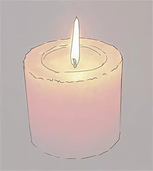 Свечка для срисовки
