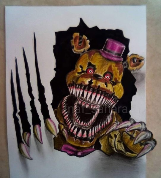 Раскраска Твистед Фредди