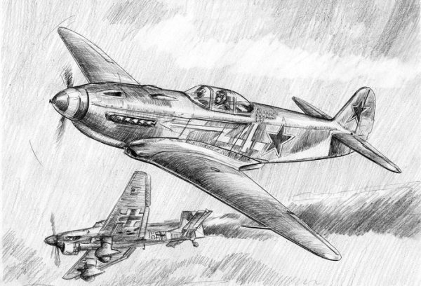 Самолет карандашом