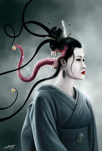 Кутисакэ Онна мифология