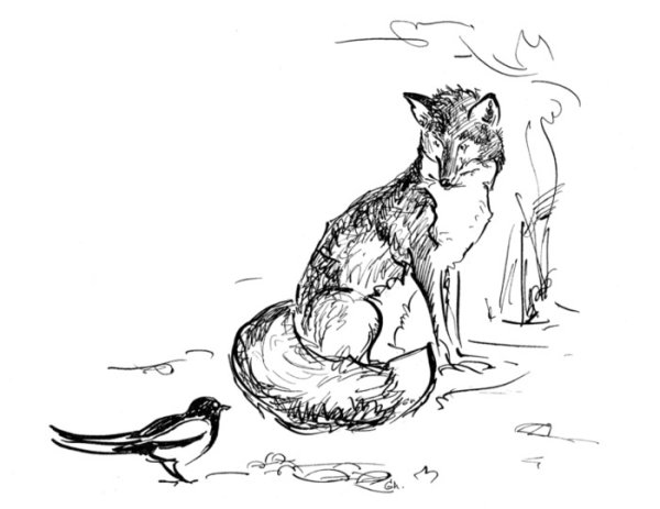 Лиса плясунья Сладков