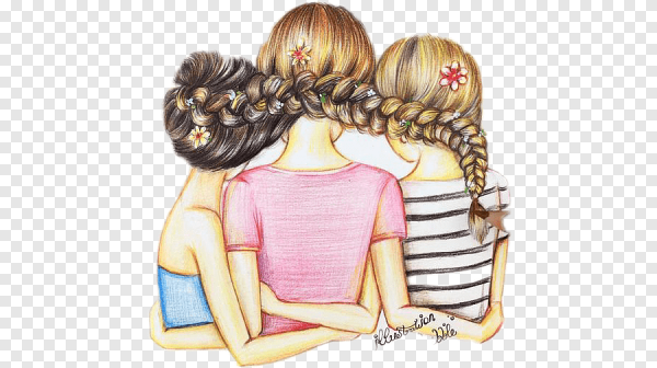 Подруги рисунок