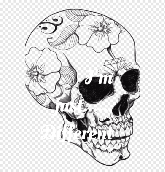 Раскраска череп