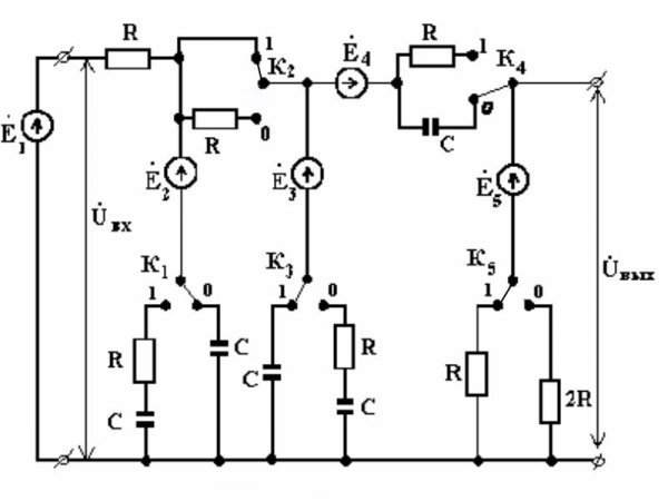 Принципиальная схема электрической цепи