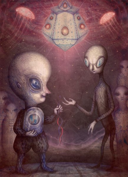 Пришелец эскиз