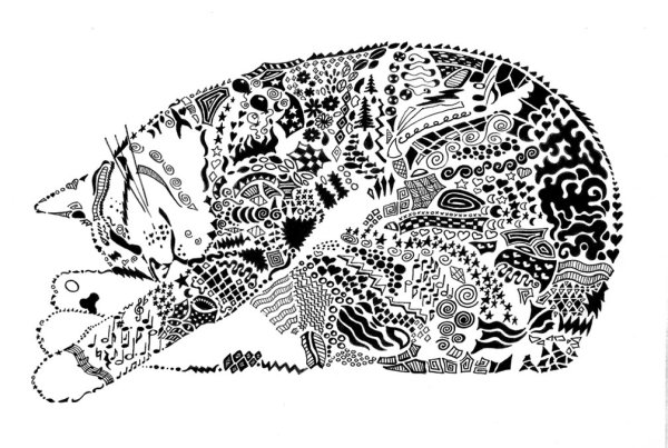 Анти сстресс раскраска