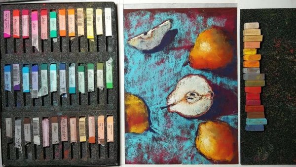 Техники рисования пастелью