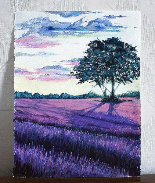 Рисование масляными мелками