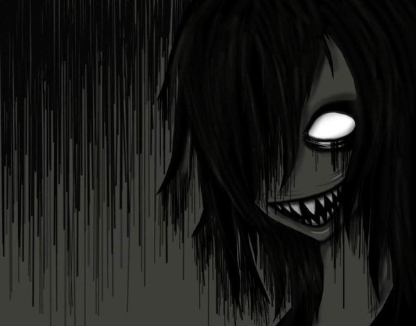 Черное белое аниме психи