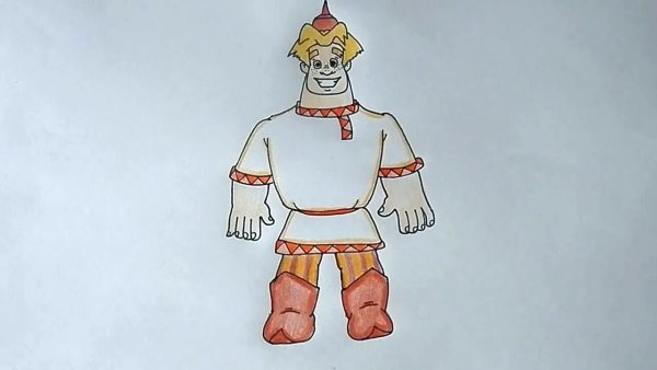 Разукрашку Илья Муромца