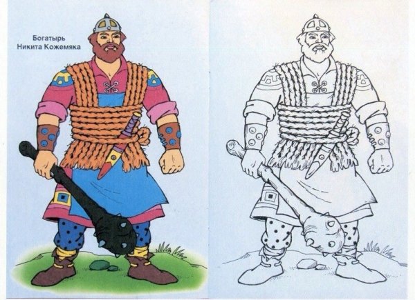 Рисунок богатыря 2 класс Илья Муромец