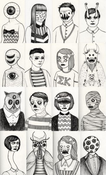 Страшные страницы для личного дневника