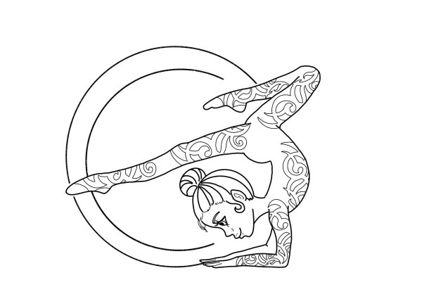 Раскраска художественная гимнастика