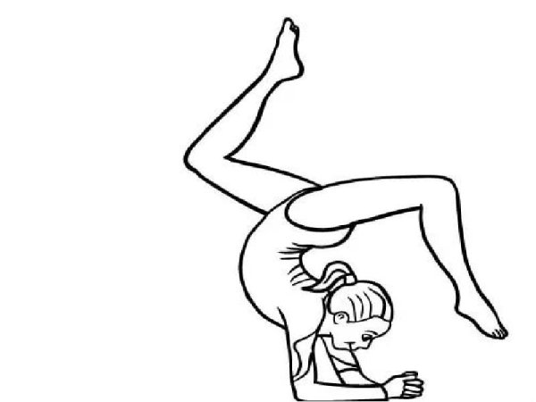 Разукрашки гимнастика художественная