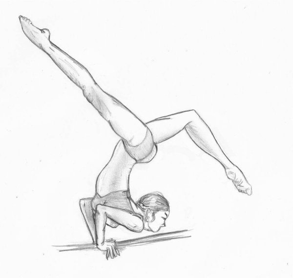 Раскраска гимнастка