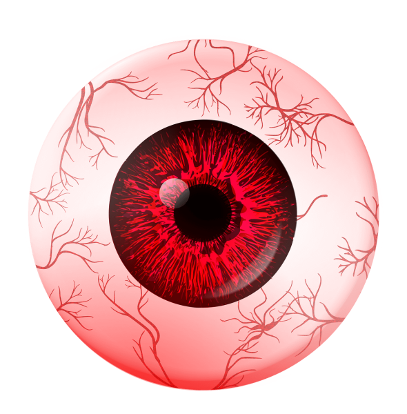 Глазное яблоко страшное