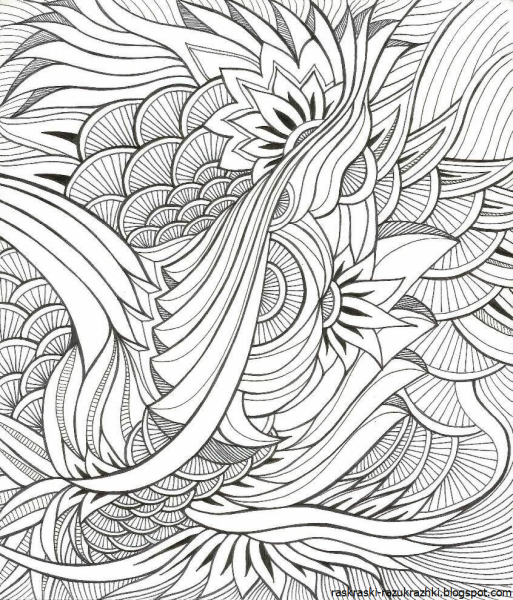 Раскраски сложные и красивые