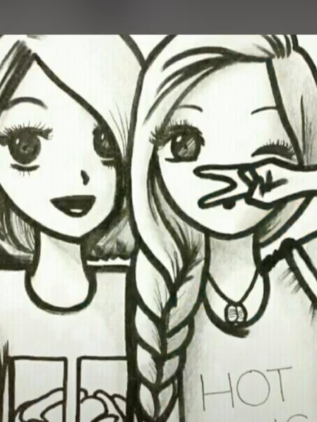 Красивые рисунки для подруги легкие