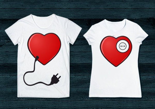 Свадебные макеты на футболки