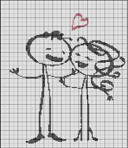 Схемы для вышивания крестиком любовь