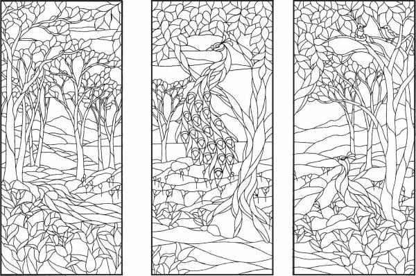 Витраж морская тематика