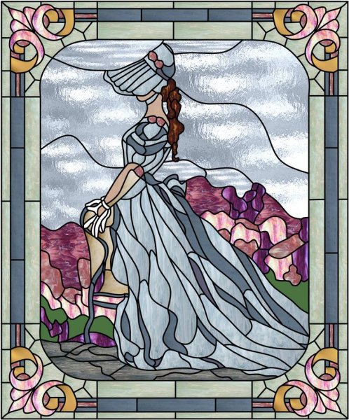 Эскизы витражей Тиффани для начинающих
