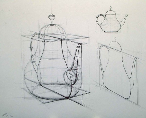 Академический линейно конструктивный натюрморт