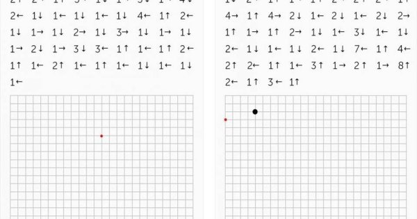 Геометрический диктант для дошкольников 6-7 лет