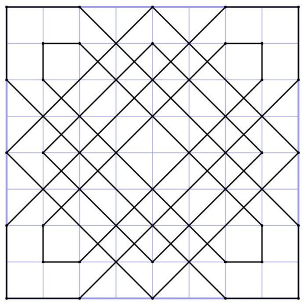 Геометрические узоры в клеточку