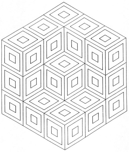 Геометрические мандалы для раскрашивания