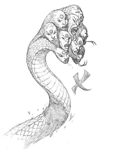 Змея изображение схематичное