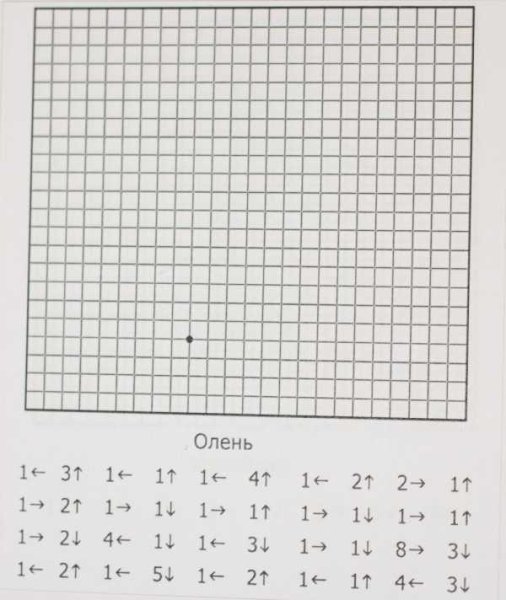 Графический диктант сложный