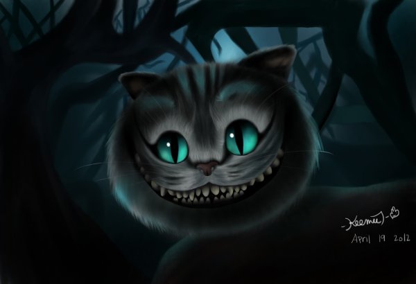 Кот Чешир Чеширский улыбка