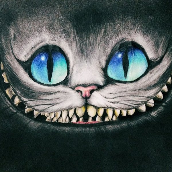 Улыбка Чеширского кота рисунок из мультика Алиса в стране чудес