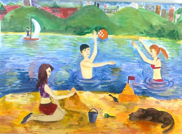 Бассейн детский рисунок