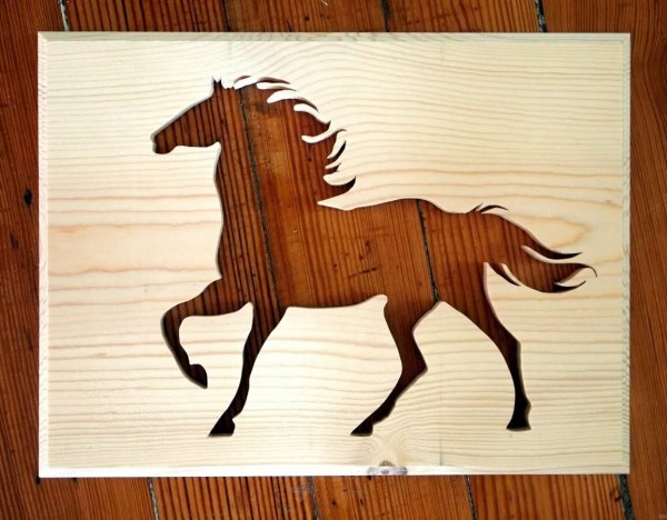Макет лошади из фанеры