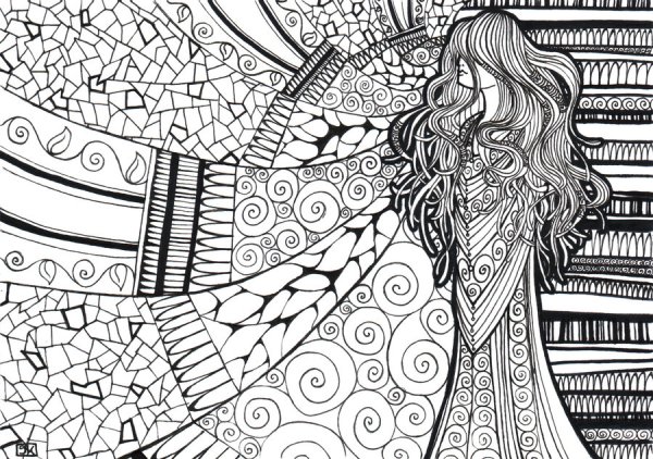 Сложные рисунки для девочек